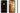 Luxury phone with black crocodile-patterned back and gold front